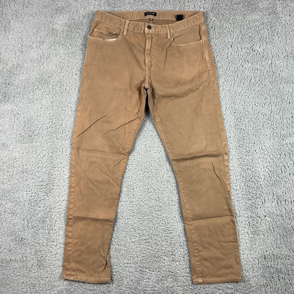 Flint And Tinder Pants Tapered Fit Chino Pants Men's 33x30 Khaki/brown